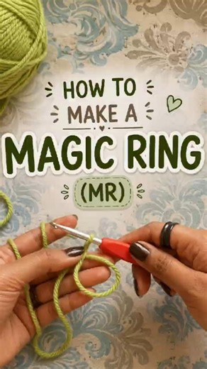 Super Easy Magic Ring for crochet beginners! #crochetforbeginners