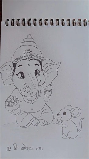lord ganesha drawing ✨#art #drawing #sketch #artwork