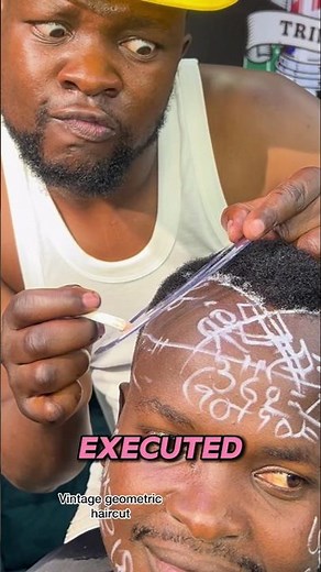 This Barber Is A Math Genius!🤯Watch Him CALCULATE The Perfect Haircut✂️#GeometricHaircut #MathBarber