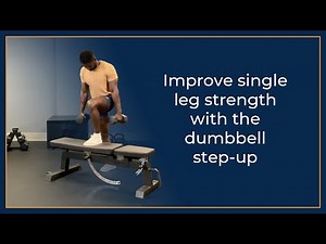 How to perform a dumbbell step up