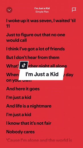 I'm Just a Kid by Simple Plan: Complete Lyrics