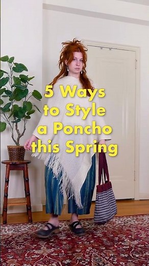ponchos = the most versatile spring layer??