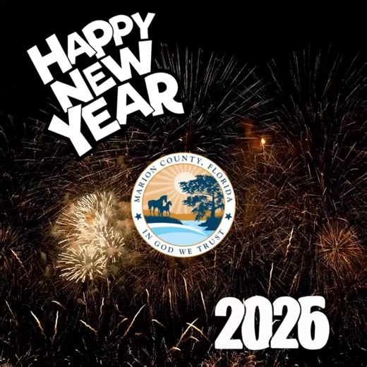 ✨ Happy New Year, Marion County! ✨ As we welcome 2026, we wish everyone a year filled with health, happiness, and new opportunities. Thank you for being part of what makes our community strong. Stay safe, celebrate responsibly, and here’s to a bright year ahead! | Marion County, Florida