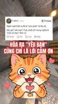Saying "I love you" is now just a way of saying thank you. #topcomment #funny #meocammeomeo #threads