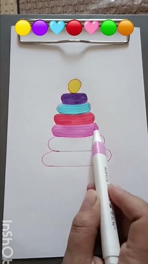 draw a pyramid. #liriklaguindo