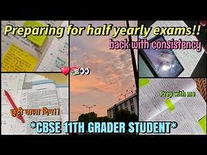 Half yearly exams week 🎢🔉 | CBSE 11th Grader pcm student | Study with me 📖