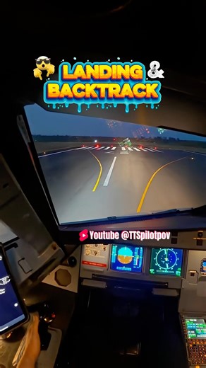 Landing & Backtrack in One Go! ✈️ Cockpit POV 🚕