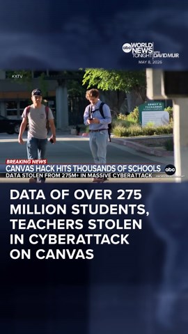 Data of over 275 million students, teachers stolen in cyberattack on Canvas
