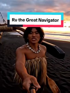 Ru the Great Navigator. #polynesiantiktok #polynesianmythology #veo3 #cookislands #aitutaki #myths #legend @Rex Atirai