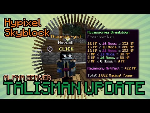 NEW TALISMAN REFORGE SYSTEM ✪ Hypixel Skyblock German | Multidissimo