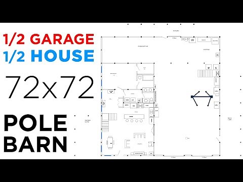 Designed my Dream Garage: Half Garage, Half House (Barndominium, Pole Barn House, Shop House Plans)