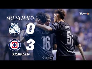 PUEBLA 0-3 CRUZ AZUL J16 AP25 | La Máquina DEVORÓ en el Cuauhtémoc