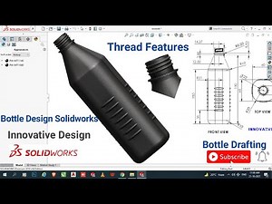 Solidworks Tutorials| Plastic Bottle Design In Solidworks | #solidworks | #autocad