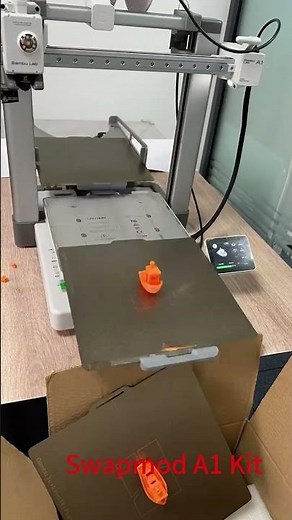 BambuLab Swapmod A1 3D Printer Upgrades Automated Multi Plate System#3dprinting #3dprint #bambulab