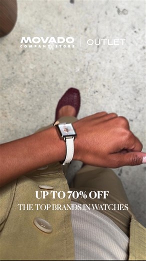 Save an extra 40% off watches from Coach, Hugo Boss, Movado, and more at Movado Company Store Outlet. | Movado Company Stores