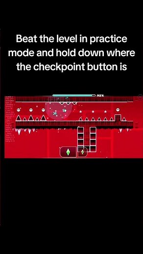 How to set a checkpoint without practice mode #geometrydash #viral