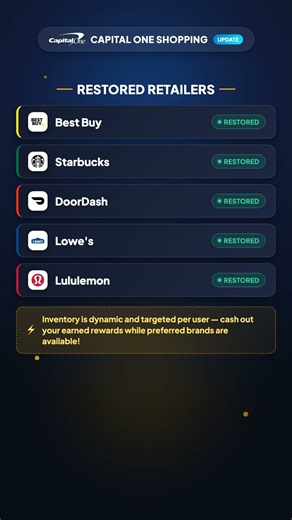 Capital One Shopping Gift Cards Are BACK! (Best Buy, Starbucks & More)