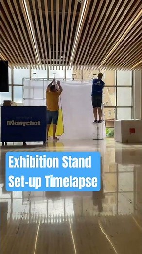 Pop-Up Exhibition Stand Set-up Assembly