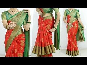 Beautiful Bridal Saree Self Draping Tips & Tricks | Easy Bridal Saree Draping Tutorial for Beginners