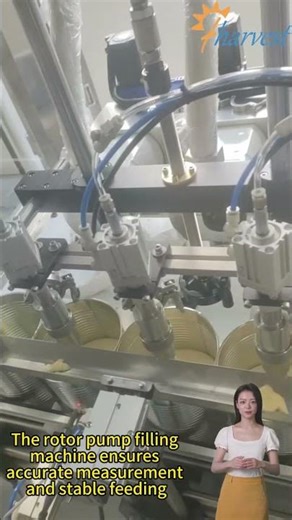 Rotor Pump Filling & Tin Can Seaming Machine for Mayonnaise, Seasoning Paste & Spice Paste #Shorts