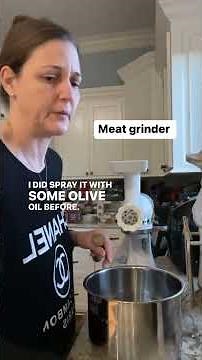 DIY meat grinding with kitchen aide attachment !! #meatgrinder #kitchenaidmixer #groundbeef #diy