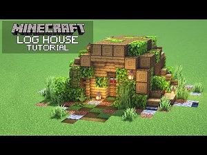 Minecraft: How To Build a Log House (Tutorial)