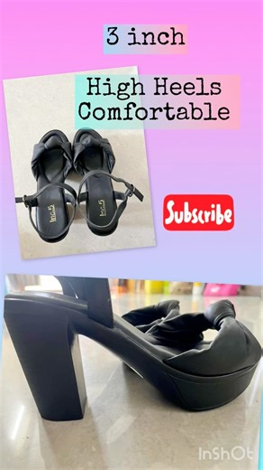 Inc.5 Open Toe Platform Heels With Backstrap Black Color#youtubeshorts #shorts #fashion #information