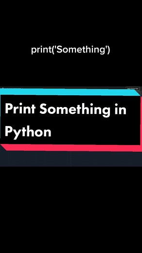 Print('anything')