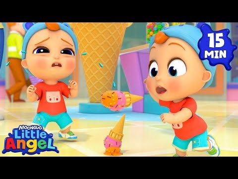 Oopsy! Baby Cries At The Mall 😭 Trip To The Mall | Little Angel Kids Songs | Bingo and Baby John