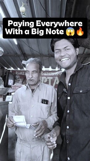 Paying Everywhere With a Big Note 😳” #challenge #foodchallenge