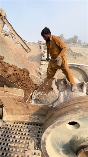 Machine vs Stone: Epic Heavy Machinery Showdown