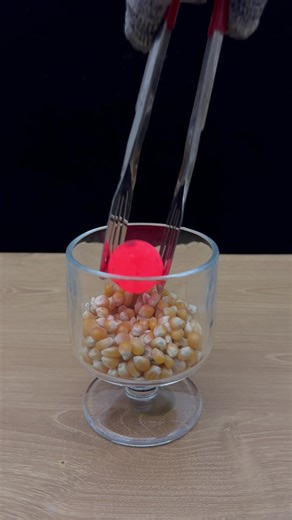 Making Popcorn With 1000℃ RHCB🌽🍿#satisfying#foryou#experiment | Popcorn Making