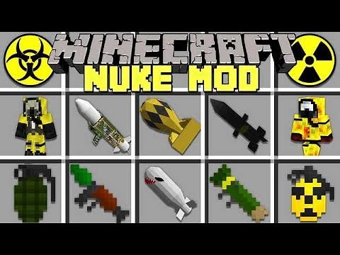 Minecraft NUKE MOD l BUILD NEW NUKES WITH GIANT EXPLOSIONS! l Modded Mini-Game