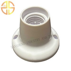 [Hot Item] E27 Plastic Straight Lampholder Light Bulb Socket Holder Flame Resistant