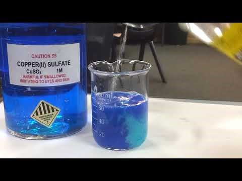 Equilibrium, Cu2+ and NH3 complex ion #experiment #science #chemistry