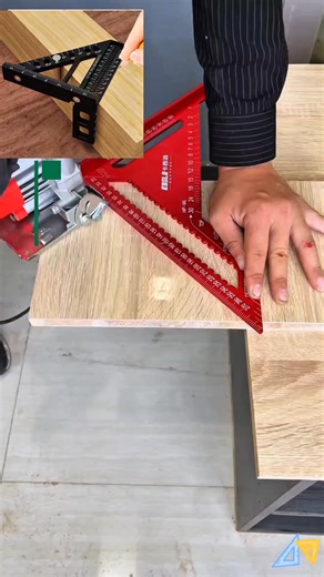 Carpenter's Square Ruler - Woodworking Square Ruler 3D Aluminum Miter Triangle Ruler Multi Angle Layout 45/90 Degree Primal Measuring #carpenter #tooltips #reelschallenge #woodworkingtools #highlight #homedecor #tools #furniture #woodworking | Construction Worker