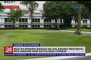WATCH: Ilang proyektong bahagi ng "Build, Build, Build" program ng gobyerno ang pinondohan daw ng China kabilang ang dalawang tulay sa Metro Manila. Wala sa kontrata na dapat mas maraming Pilipino ang kukuning manggagawa sa mga proyekto. Pero pakiusap ng ating gobyerno sa mga Tsino, tulungan ang ating mga kababayang magkatrabaho. Nakatutok si Jam Sisante-Cayco, exclusive. Sa mga Kapuso abroad, tumutok o mag-subscribe sa GMA Pinoy TV, GMA Life TV, at GMA News TV International para sa iba pang mga