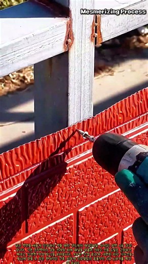외벽 단열 샌드위치 패널 시공 작업 #worker #process #sandwichpanel #construction #siding