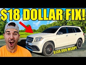 I Bought A Broken GLS63 AMG For DIRT CHEAP & Fixed It For $18 DOLLARS! The Next Fix Was HORRIBLE!