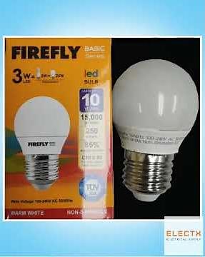 Firefly 3W LED Bulb Lamp E27 220V Warm White