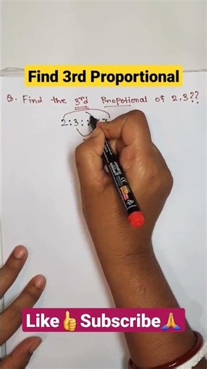 Math Tricks: Find 3rd proportional #trending #maths #viral