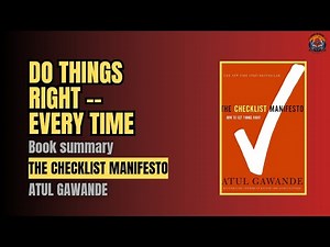 Why Checklists Work | The Checklist Manifesto book summary