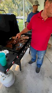 Steak Samples for everyone straight off the Blackstone Products! Troy Landry Da Landry Life Jacob Landry (swamp People) | Landry’s Cajun Cooking