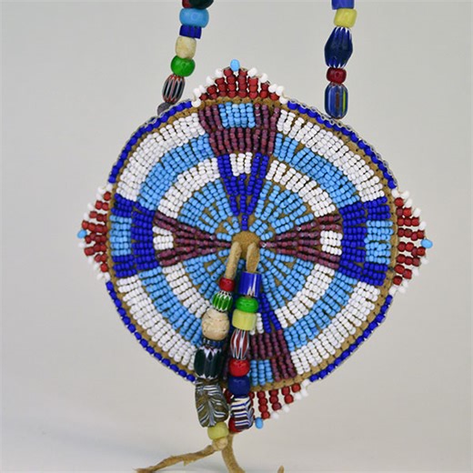 Beaded Rosette Necklace