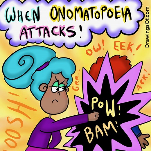 Onomatopoeia: Examples, Sentences, Words List, & Art - Drawings Of...