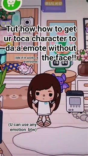 Tut to get a emote without the face expression!! #tocalifeworld #tocaboca #tocaworld #tocalife