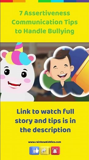 7 Assertiveness Communication Tips to Handle Bullying | Rainbow Kiddies Stories for Kids