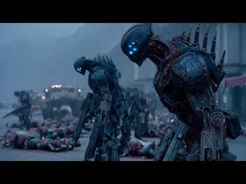 機器人軍團叛變實現自我升級，瘋狂入侵大肆屠戮主宰地球，人類軍隊不堪一擊分分鍾被團滅，視覺盛宴震撼炸裂