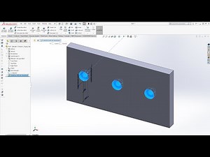 SOLIDWORKS | Utiliser l'ASSISTANT DE PERCAGE