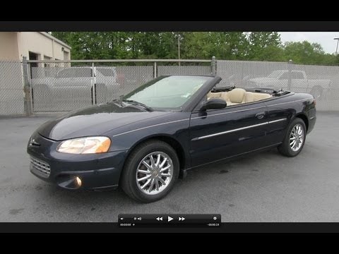 2002 Chrysler Sebring Limited Convertible Start Up, Exhaust, and In Depth Tour